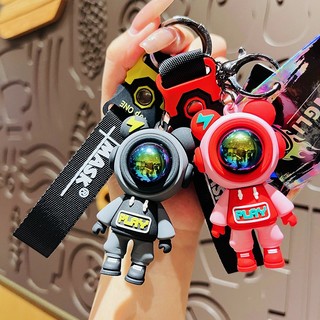 Móc khóa hình chú gấu phi hành gia dễ thương
