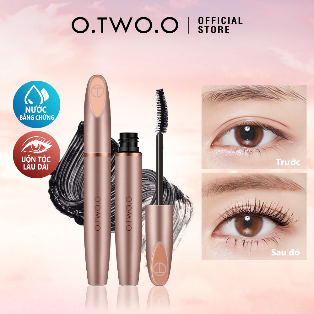 Mascara O.TWO.O phối sợi lụa 3D chống thấm nước lâu trôi kiểu dáng tiện dụng 27g