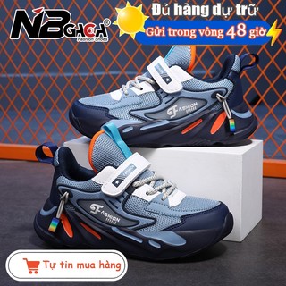 Giày Thể Thao Phối Lưới Thoáng Khí Thoải Mái Chất Lượng Cao Cho Bé Trai Gái 2023 Size 26-40