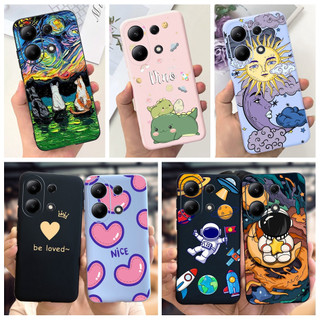 Dành Cho Xiaomi Redmi Note 13 4G Vỏ 2024 Vỏ Chống Sốc Phi Hành Gia Dễ Thương Vỏ Điện Thoại Silicon Mềm Cho Redmi Note 13 4G Capinha