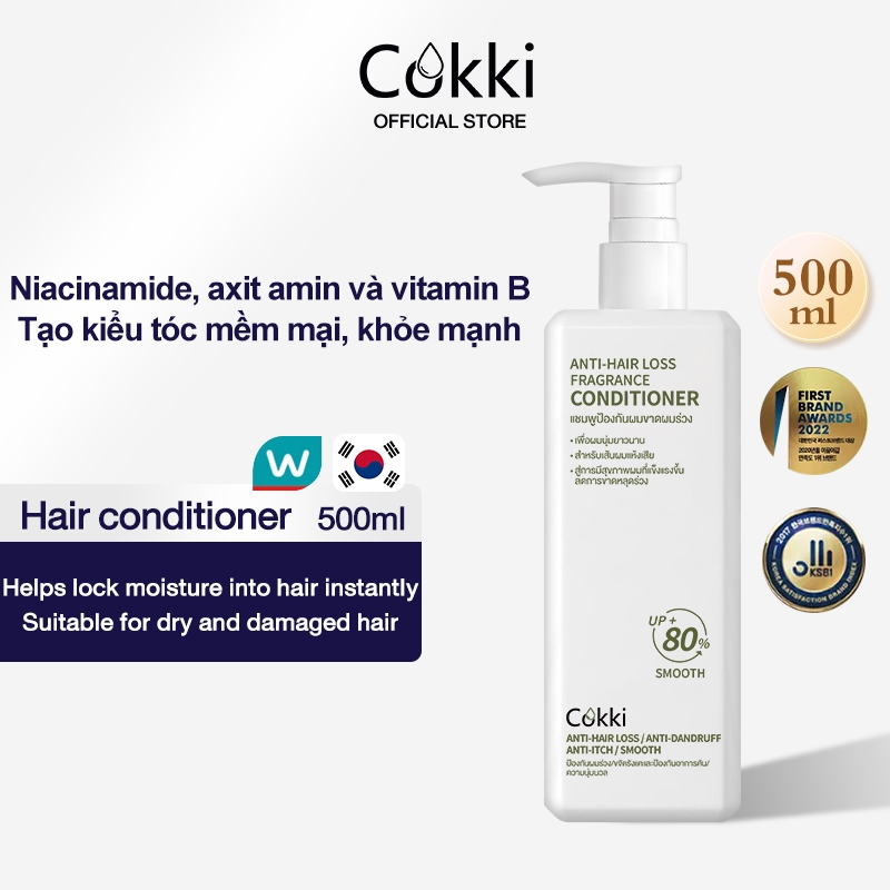 500ml Dầu Xả Tóc Thơm VitaminB Chai lớn Smooth Chống rụng tóc 1 Phút Siêu Dưỡng Có Tinh Chất Serum Dưỡng Tóc Cao Cấp, Phục Hồi Tóc Mềm Mượt Dầu Xả DỪA Chống Gàu Hiệu Quả Với Vitamin E, Tinh Chất Keratin Và Protein Collagen