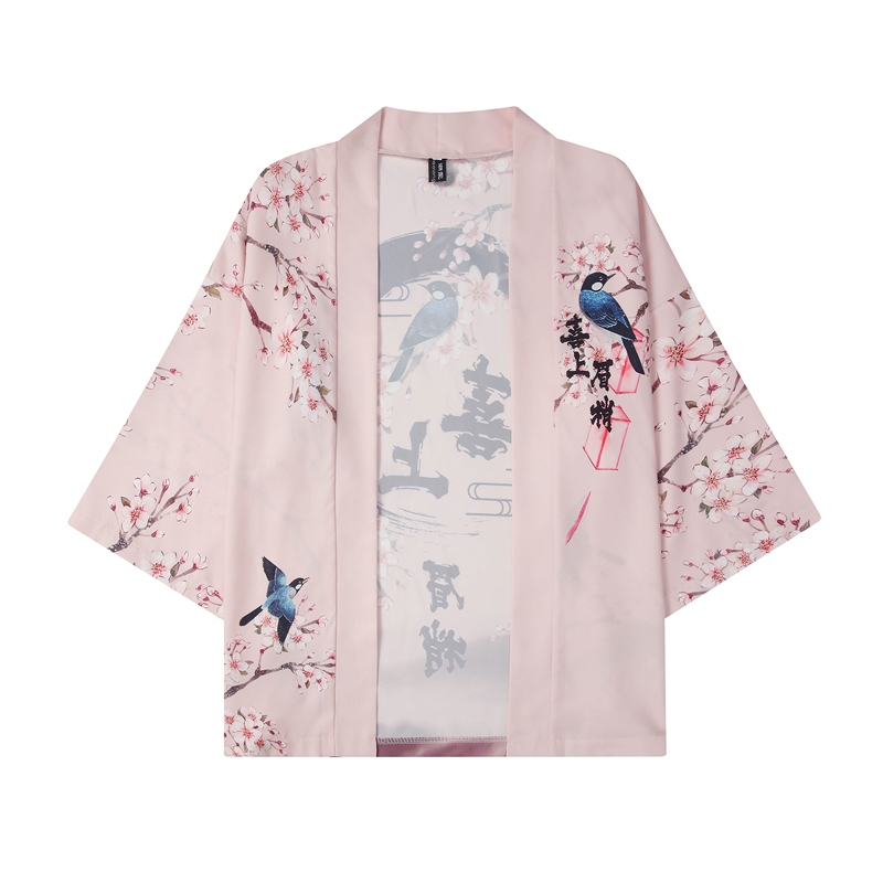 Phong cách dân tộc Xi Shang Áo sơ mi tay ba phần tư in hình lông mày Phong cách Trung Quốc Yếu tố Tr