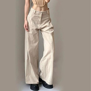 TINGTIAN quần ống rộng quần nữ jean Casual Comfortable Fashion Fashion WNK24203CY 6Z240205