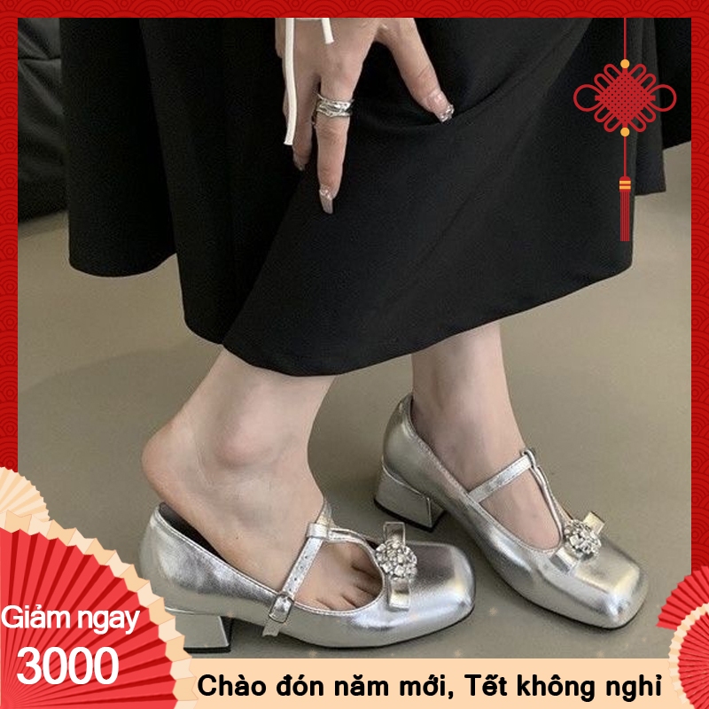 KUCLUT giày búp bê đế cao giày cao gót nữ đi chơi Lót êm ái Điểm nhấn Đa màu sắc Thời thượng FGD23C0DIK 50Z231216