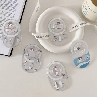 Hoạt hình đáng yêu giá đỡ điện thoại từ tính grip tok griptok giá đỡ điện thoại hỗ trợ cho iphone cho pad magsafe smart tok
