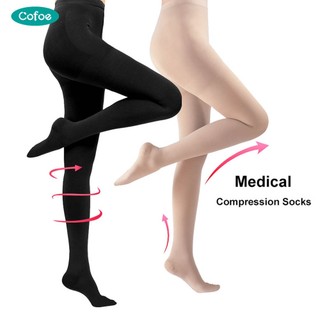 Cofoe Nén Vớ Cho Giãn Tĩnh Mạch Chân Y Tế Quần Tất Đùi Unisex