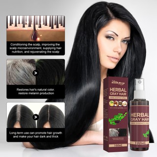 South Moon Herbal Black Hair Lotion Polygonum Multiflorum Tinh chất thảo dược Dưỡng ẩm và bảo vệ Dụng cụ làm đẹp tóc đen tự nhiên
