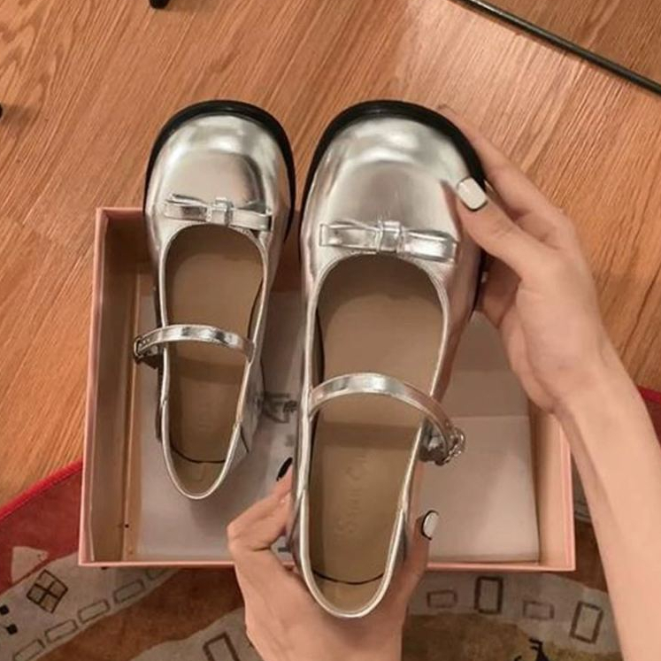 UETEEY  giày búp bê Mary Jane Lolita Đế da mềm đế êm thời trang Nhẹ nhàng Đa màu sắc Đa dạng Phong cách Đế linh hoạt FLF23B0XL4 48Z231129