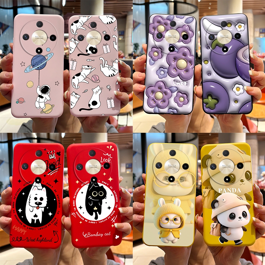 Ốp điện thoại Honor X9B 5G cho Honor X9B X 9b HonorX9b 5G ALI-X1 2023 Vỏ điện thoại hình chú thỏ gấu