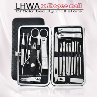 Bấm móng tay nhỏ lhwa bộ dũa móng tay 19 món bộ dụng cụ làm móng tay bằng thép không gỉ