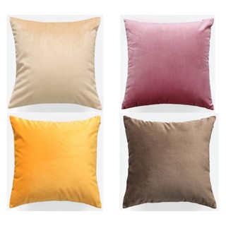  < Stock > sofa nhung cà phê màu be Vỏ gối màu trơn 60 × 60.50 × 50,45 × 45,40 × 40.Vỏ gối trang trí đơn giản hai mặt. Vỏ chăn ga gối gia đình ấm áp bằng vải cotton. 