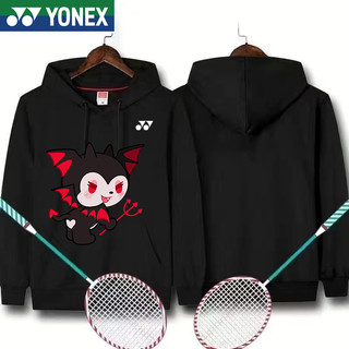 Áo hoodie cầu lông Yonex “Kuromi ” Áo khoác chui đầu trơn dành cho nam Áo khoác hoodie nữ mùa xuân / mùa thu giữ ấm áo khoác thể thao câu cá hàng ngày áo hoodie teengaers áo khoác hoodie tập gym