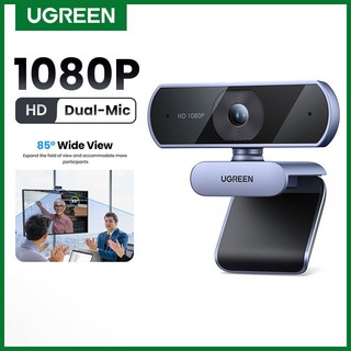 Ugreen usb webcam 1080p hd mini webcam cho laptop máy tính web camera micro kép cho youtube zoom gọi video 2k web cam