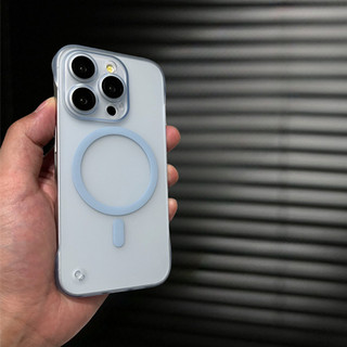 【Without edge/Matte acrylic hard case/Titan Gray】ốp lưng compatible for iPhone 12 13 14 15 pro max case