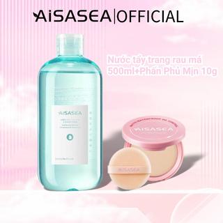 Aisasea 2in1 nước tẩy trang centella 500ml+phấn phủ mịn 10g