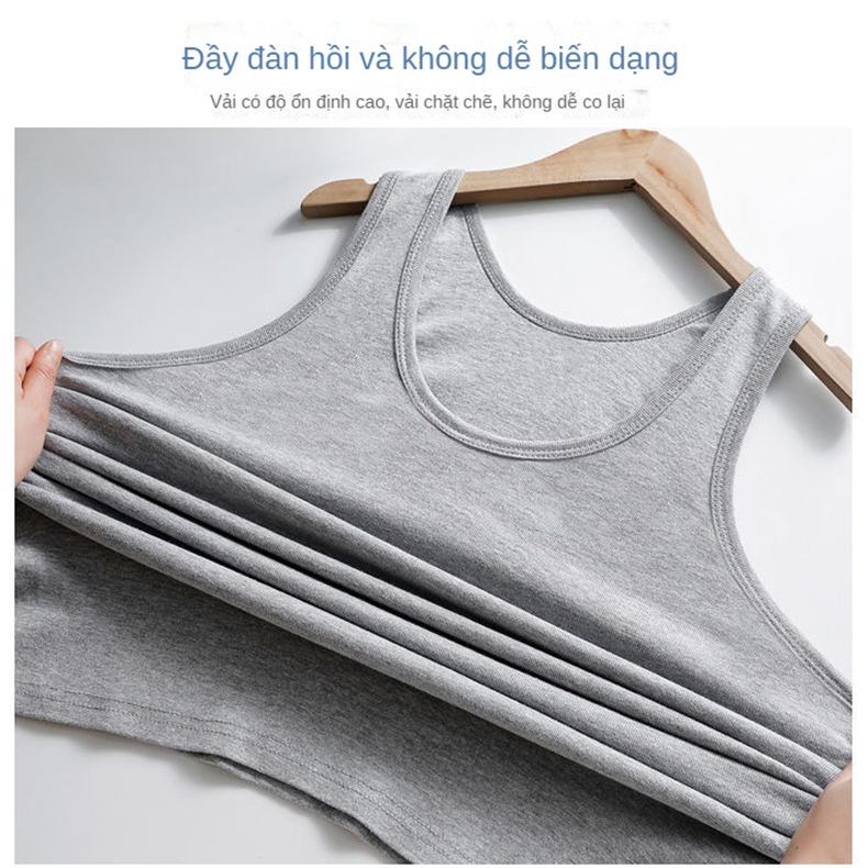 Áo Ba Lỗ Nam Cotton Tập Gym Thể Thao Dáng Rộng Bằng Nguyên Chất Thời Trang Mùa Áo Lót Ba Lỗ Nam ,Chất Liệu Cotton Mềm Mại, Thoáng Khí, Thấm Hút Mổ Hôi Tốt