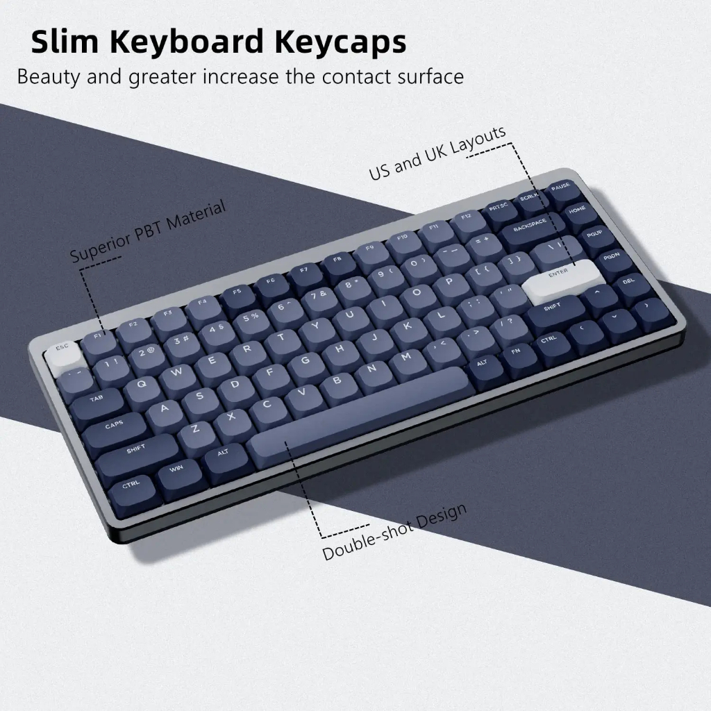 144 Phím Cấu Hình Thấp Keycaps Double Shot PBT Keycap Cho Gateron MX Gamer Bàn Phím Cơ | BigBuy360 - bigbuy360.vn