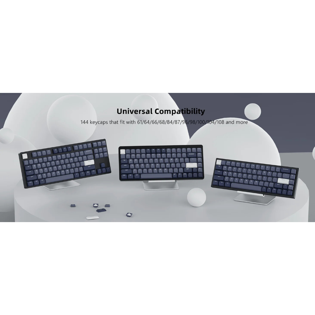 144 Phím Cấu Hình Thấp Keycaps Double Shot PBT Keycap Cho Gateron MX Gamer Bàn Phím Cơ | BigBuy360 - bigbuy360.vn