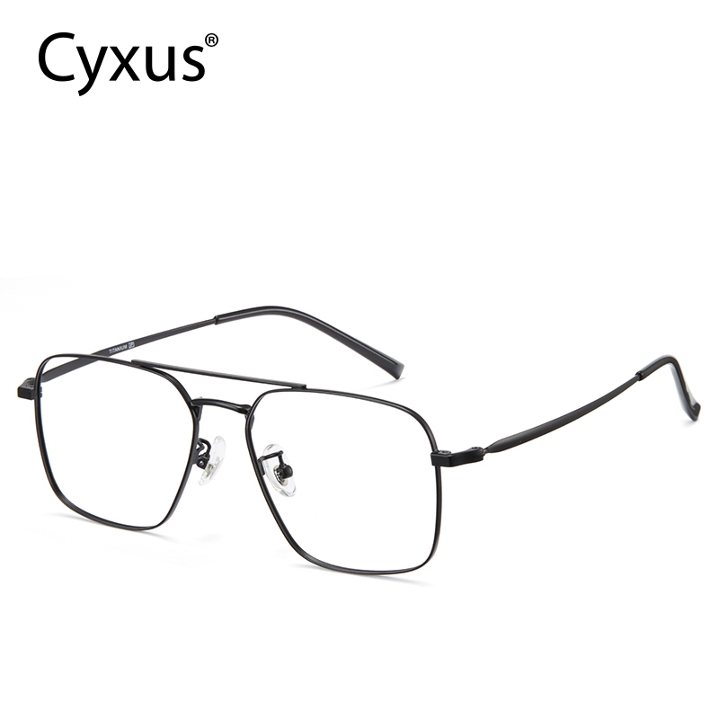 Cyxus Kính Mát Aviator Gọng Titan Siêu Nhẹ Phong Cách Retro Cổ Điển Thời Thượng Unisex 8141