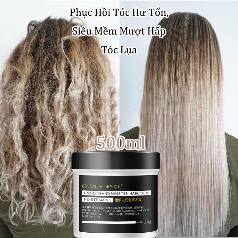 👍🏻Chính Hãng👍🏻 Kem Ủ Tóc Dưỡng tóc Dầu xả chứa collagen dưỡng ẩm chăm sóc phục hồi tóc hư tổn, ủ tóc collagen 500g Phục Hồi Tóc Hư Tổn, Siêu Mềm Mượt Hấp Tóc Lụa