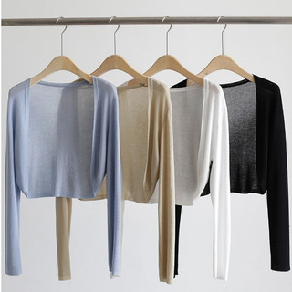 Áo khoác Cardigan dệt kim K dành cho nữ bên ngoài Khăn choàng nhỏ Áo sơ mi điều hòa không khí ngắn