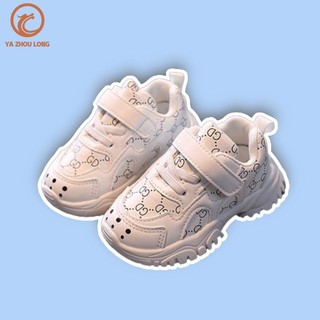 YA ZHOU LONG Giày thể thao trẻ em thoáng khí thời trang trẻ em Giày thường ngày bé trai và bé gái Giày Velcro trẻ em