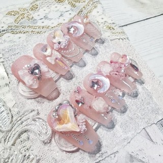 Móng tay giả thiết kế thủ công thời trang hottrend Jojo's móng giả nailbox rẻ đẹp kèm keo gắn tự làm tại nhà