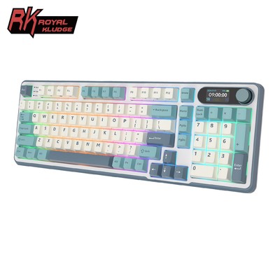 Rk Royal Kludge RK S98 98 Key Tri-Mode RGB Có Dây Bluetooth 2.4G Không Dây 3 Chế Độ Với Màn Hình TFT