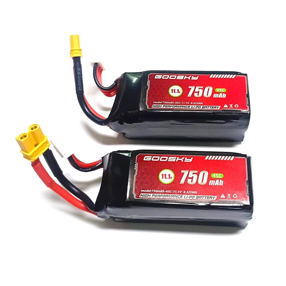Bộ phận pin máy bay trực thăng GOOSKY S2 3D LEGEND 6CH RC 3S 11.1V 750MAH 45C 8.325Wh Pin Lipo chính