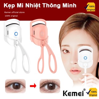 Kẹp Mi Nhiệt Thông Minh Đa Năng Làm Cong, Nâng Mi Nhanh Chóng,Chống Nước Nhỏ Gọn Dễ Dàng Mang Theo Cosmetic Mỹ Phẩm Kemei