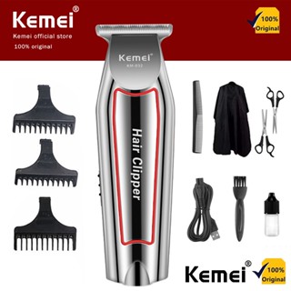 Kemei Tông Đơ Chấn Viền  tăng đơ cắt tóc chuyên nghiệp có chế độ Turbo cực khoẻ Trấn Viền Kẻ Viền Nhỏ Gọn Có Cữ (bảo hành 1 năm) KM-032