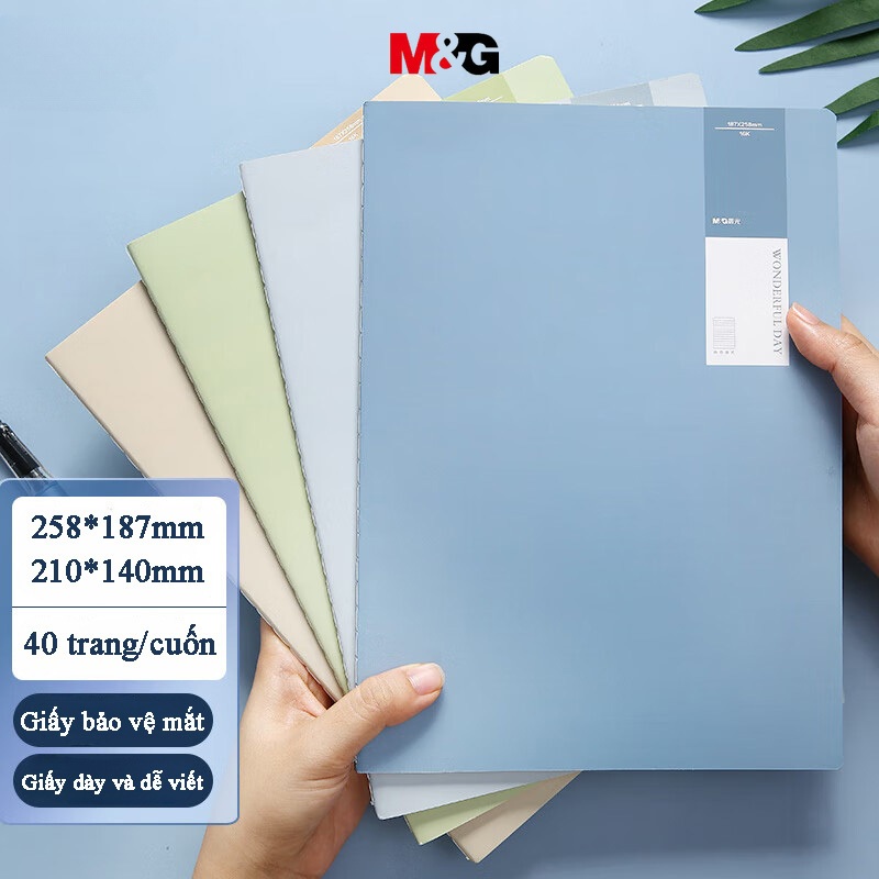 M&G sổ tay ghi chép 16K A5 Sổ tay 40 tờ Stitch Book Notepad Sách câu hỏi sai nhìn cao Học sinh trung học Nhật ký 1PC | BigBuy360 - bigbuy360.vn