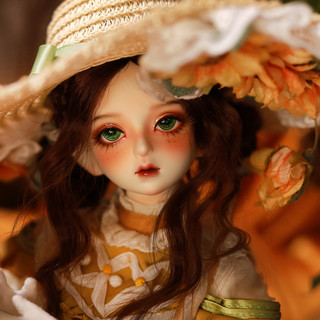 Búp bê bjd 1 / 4 Girls Open Eyes Sunflowers Full Set Vincent 's Flower Series Chính hãng bjd