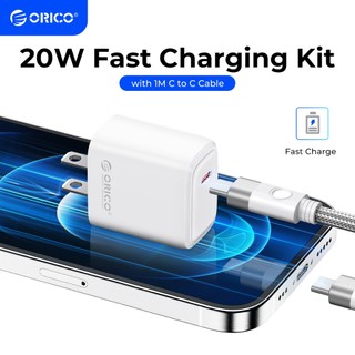 Bộ sạc usb c di động orico type c 20w hỗ trợ sạc nhanh pd cho iphone 15 14 13 12 11 pro max 8 plus