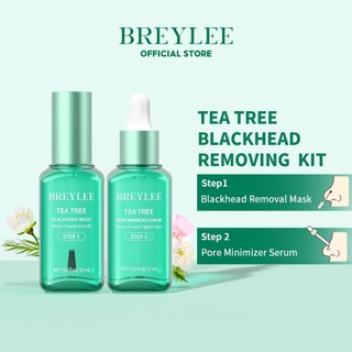 Lột Mụn Breylee Se Khít Lỗ Chân Lông Giảm Mụn Đầu Đen Và 100 Miếng Giấy Lột Dùng Cho Vùng Mũi 17ml+17ml