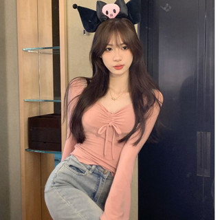 YUYAMAN áo phông áo thun nữ croptop baby tee hàn quốc Phong cách Thể thao Fashion WMY23A0R12 8Z240219