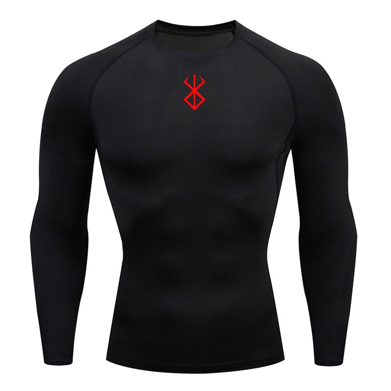 bererk compression long sleeve shirt men's running t-shirt fitness clothing