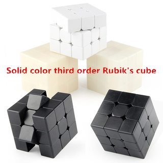 Khối lập phương tốc độ 3x3 màu đen không có miếng dán bôi trơn Đã thêm DIY Magic Cube CFOP Training Speed Cube - Không hộp màu
