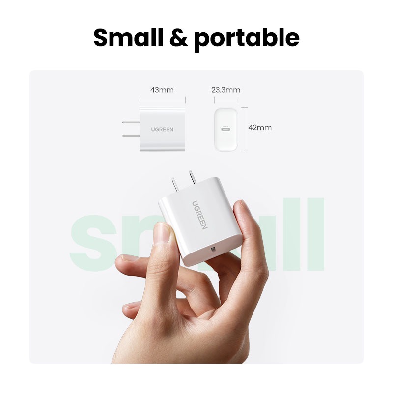 Ugreen 20W PD cho iPhone Sạc Type C cho iPhone 15 16 Pro max XR 11 12 14 13 Pro max Bộ sạc nhanh chính hãng Bộ sạc điện thoại di động cho Samsung S23 S22 | BigBuy360 - bigbuy360.vn