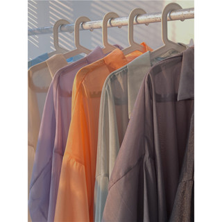 Xiaozhainv Áo hai dây/Áo tay dài dáng rộng màu trơn phong cách Hàn Quốc trẻ trung cho nữ (bán lẻ)