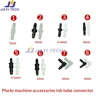 JIAYI 20 Cái/gói Thẳng/L Hình Ống Mực Kết Nối Eco Dung Môi Ống UV Khớp Ống Ống Kết Nối Cho Máy Epson XP600/DX5/DX7 Prin