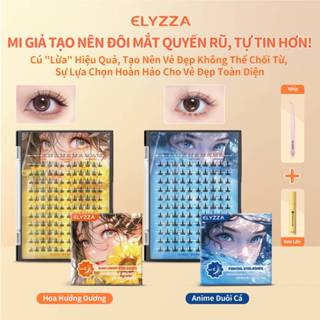 ELYZZA MI GIẢ TÁCH SỢI- Lông mi giả Cụm và lông mi có thể sử dụng được nhiều lần, Cong C+ mi giả, mi giả tự dính, mi đẹp dễ dán