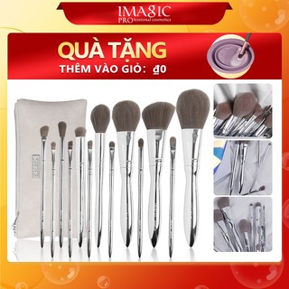 IMAGIC Bộ 13 cọ trang điểm đánh phấn mắt chuyên nghiệp kẻ viền môi đánh phấn má hồng 215g