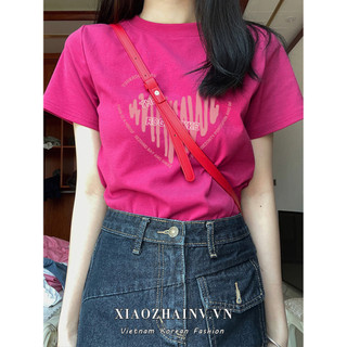 Áo thun XIAOZHAINV 100% cotton thời trang mùa hè cho nữ với 9 màu tùy chọn