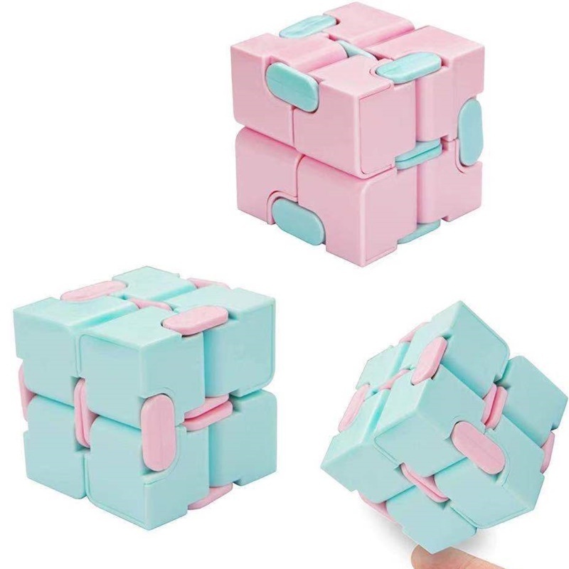 Câu đố nén ngón tay mới Khối Rubik, đồ chơi hạng hai, khối Rubik, bánh macaron màu, lật khối Rubik Khối Rubik là vô hạn. Khối Rubik