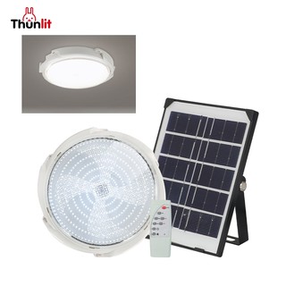 Đèn trần năng lượng mặt trời Thunlit Bán buôn Đèn năng lượng mặt trời LED ngoài trời trong nhà Chống nước với điều khiển từ xa Mới được nâng cấp & Tiết kiệm năng lượng 25W