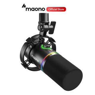 Micro Maono PD200X Podcast chế độ kép USB/XLR đèn RGB và phần mềm điều chỉnh cho PC/ điện thoại/ Livestream/ ghi âm
