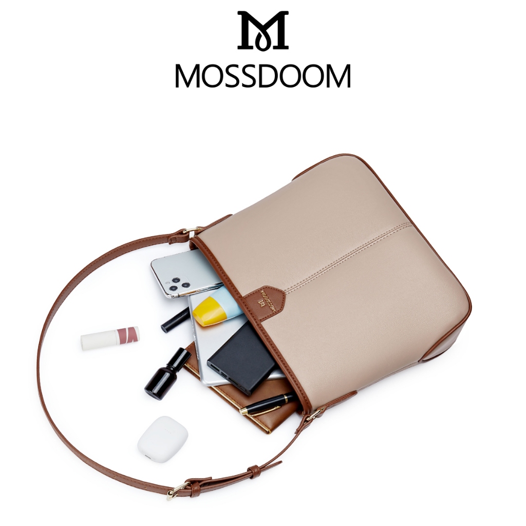 MOSSDOOM Túi Xách Đeo Vai Kiểu Dáng Đơn Giản Cho Nữ