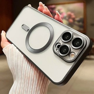 Ốp điện thoại mềm mạ mờ trong suốt sang trọng mới cho iPhone 15 14 13 12 11 Pro Max 14promax 15promax Plus Bảo vệ ống kính Vỏ sạc không dây
