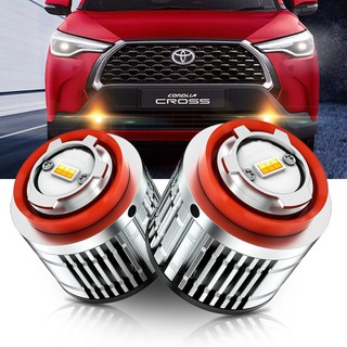 Bộ 2 Đèn led Sương Mù Hai Màu l1b 14000lm Cho toyota corolla 2018 / 2019 / 2021 / 2022 6000k / 3000k